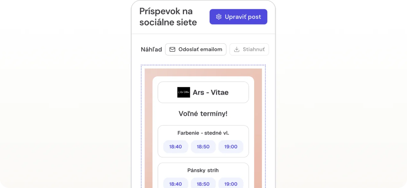 Sociálne siete bez stresu. Posty s voľnými termínmi automaticky.