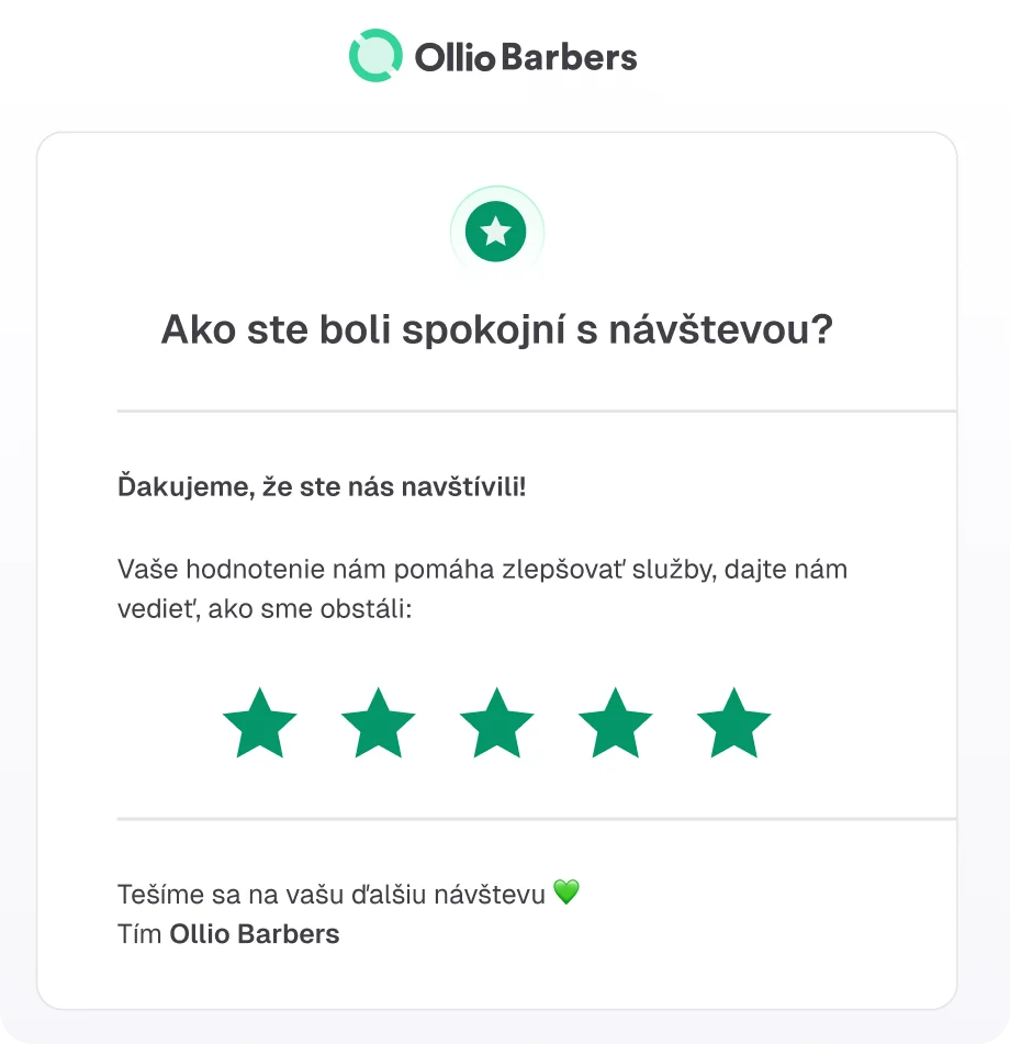 Automatické žiadanie hodnotení