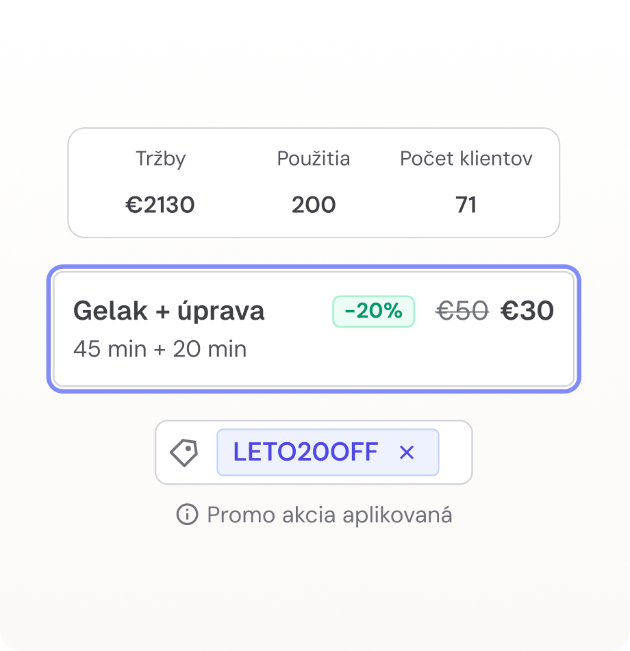 Promo akcie a zľavové kódy