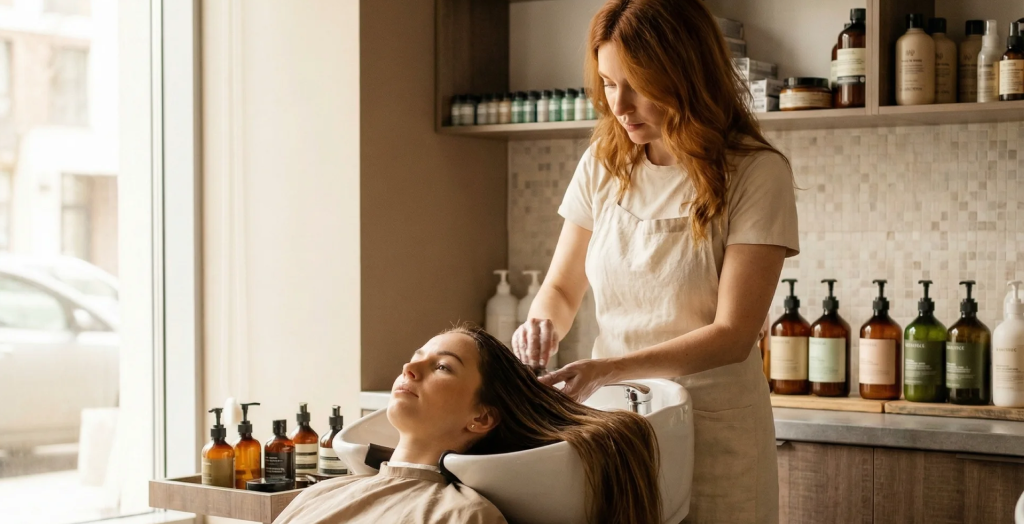 Interiér kozmetického salónu