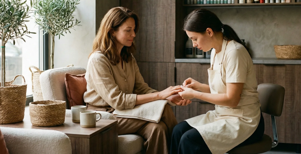 Interiér nechtového štúdia