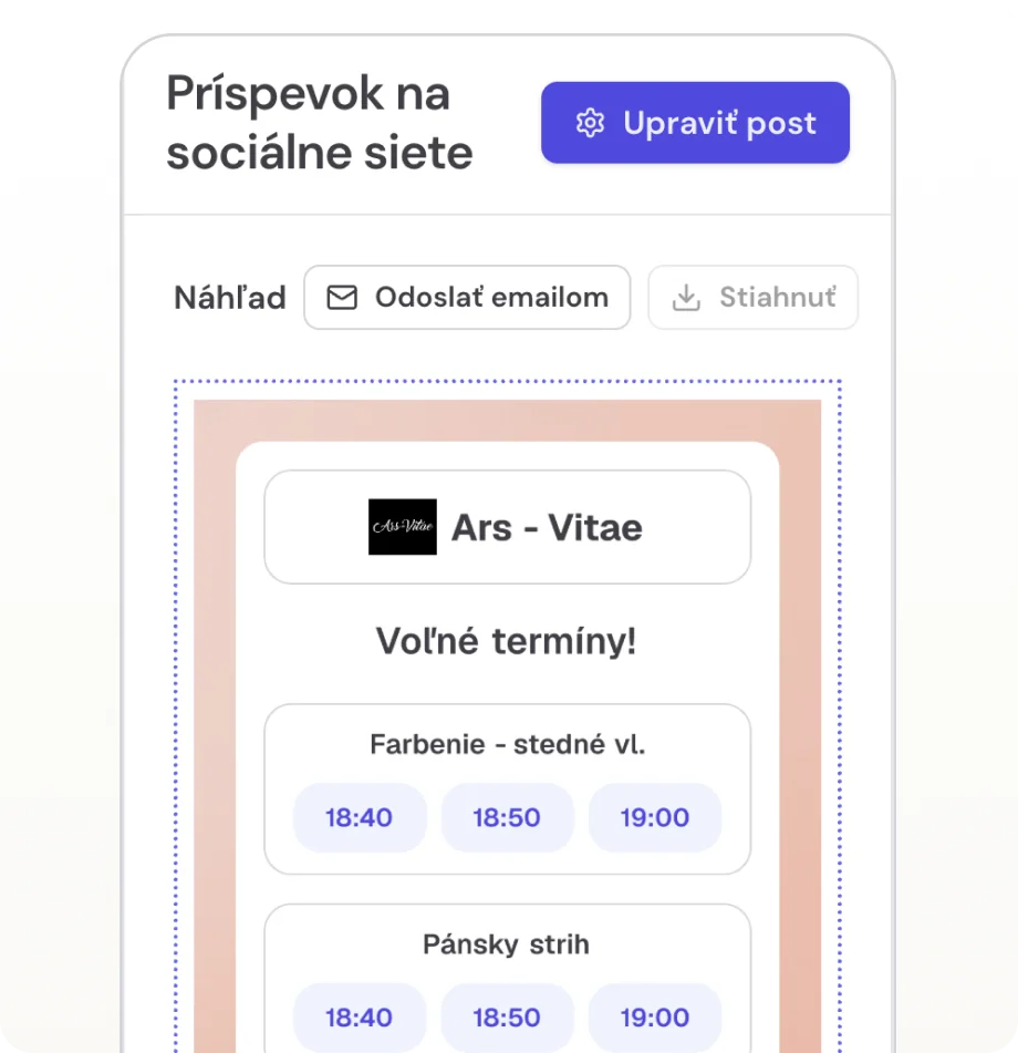 Generátor postov na social media