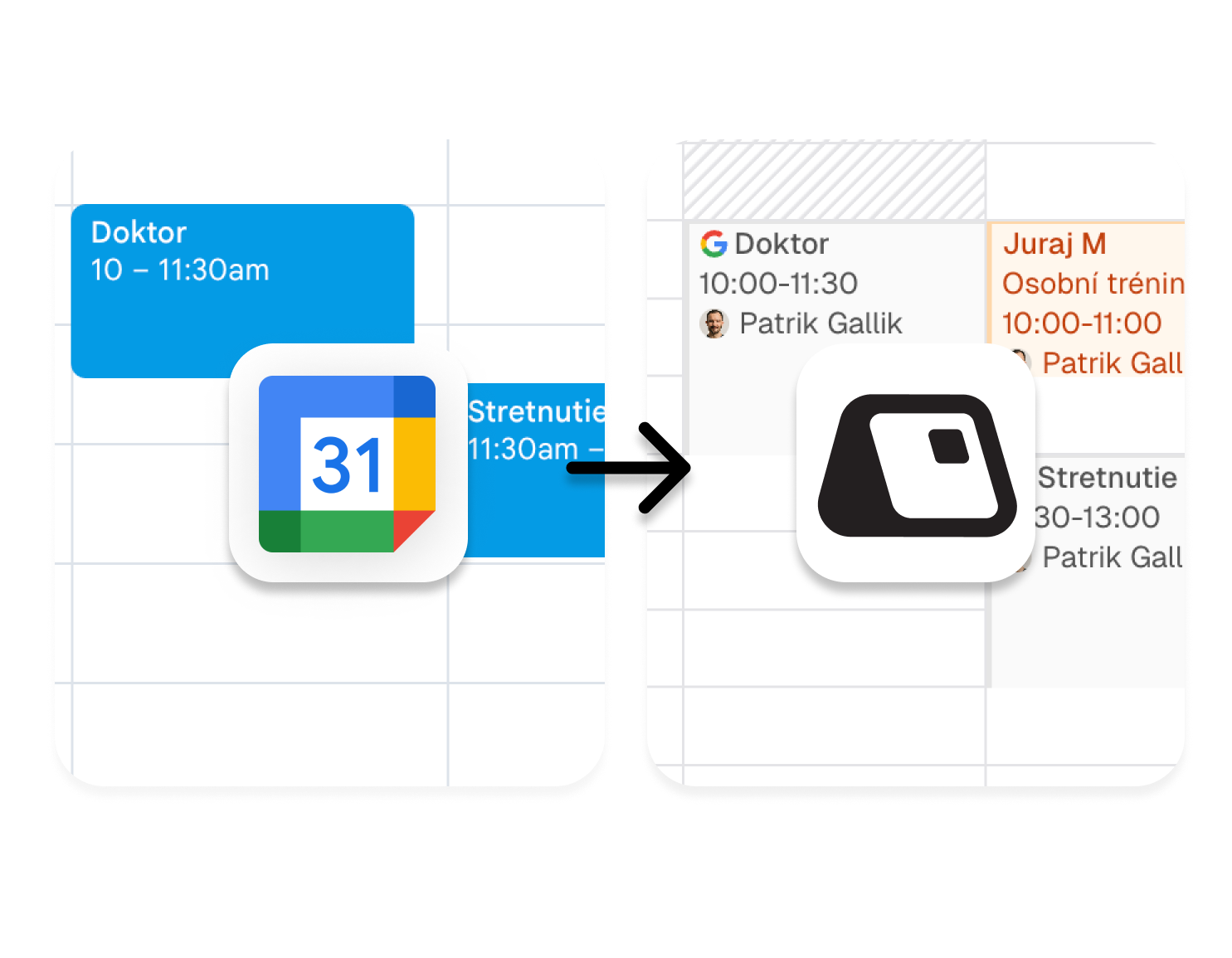 Synchronizácia Google Kalendára s Meety pre zabránenie dvojitým rezerváciám